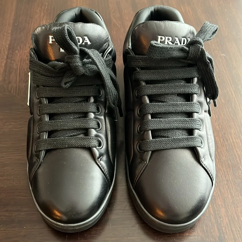 PRADA Nappa Soft leather sneakers - Picture 4 of 14